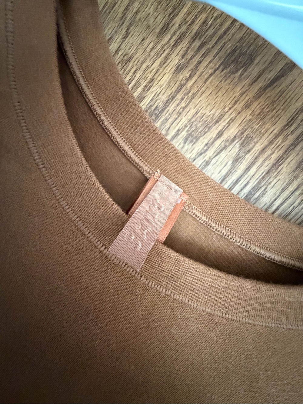 SKIMS Chai Crewneck Long Sleeve Top - Picture 4 of 4